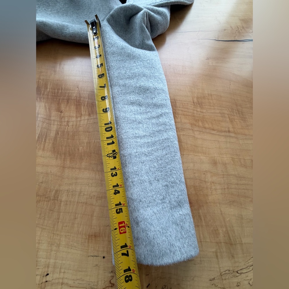 Club Monaco Daylina Long Wool Coat Heather Gray Size Small - Picture 12 of 16